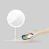 wireless fast charger led makeup mirror with table lamp